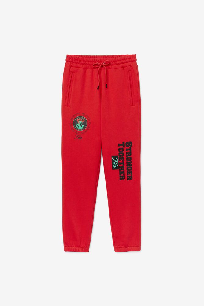 Fila Pants Rhys Jogger Mens Red - India EMW-304892